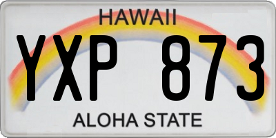 HI license plate YXP873