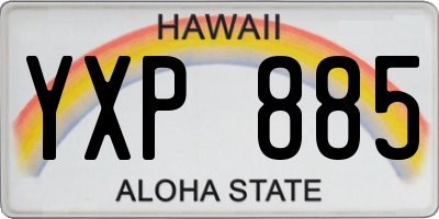 HI license plate YXP885