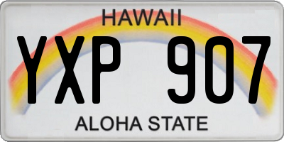 HI license plate YXP907