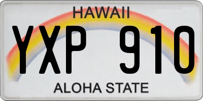HI license plate YXP910