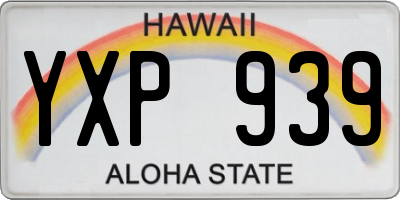 HI license plate YXP939