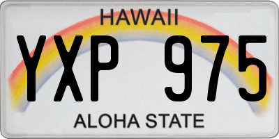 HI license plate YXP975