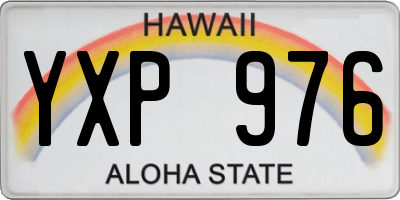 HI license plate YXP976