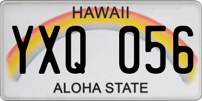 HI license plate YXQ056