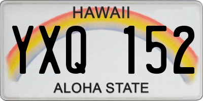 HI license plate YXQ152