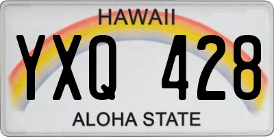 HI license plate YXQ428