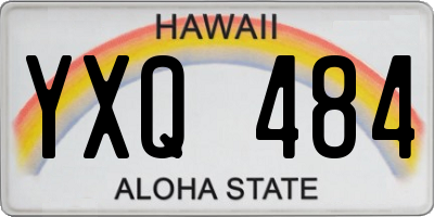 HI license plate YXQ484