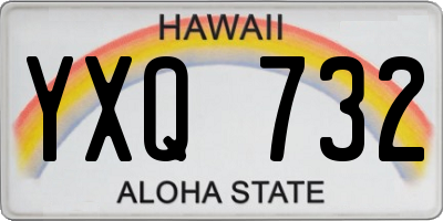 HI license plate YXQ732