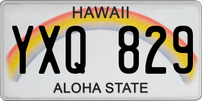 HI license plate YXQ829