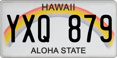 HI license plate YXQ879