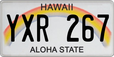 HI license plate YXR267