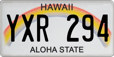 HI license plate YXR294