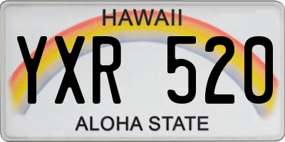 HI license plate YXR520