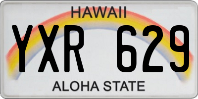 HI license plate YXR629