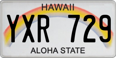 HI license plate YXR729