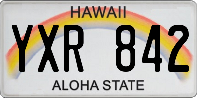HI license plate YXR842