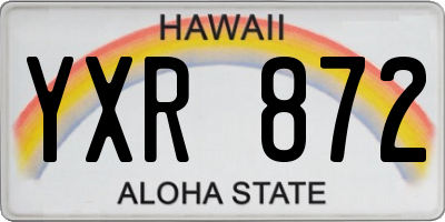 HI license plate YXR872