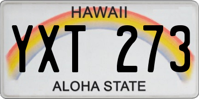 HI license plate YXT273