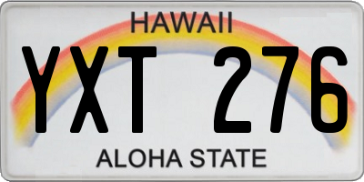 HI license plate YXT276
