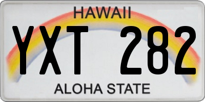 HI license plate YXT282