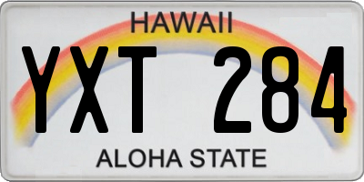 HI license plate YXT284