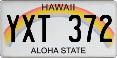 HI license plate YXT372
