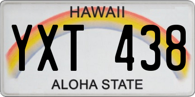HI license plate YXT438