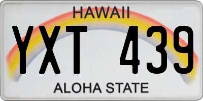 HI license plate YXT439