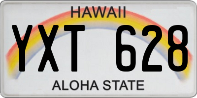 HI license plate YXT628