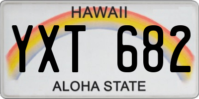 HI license plate YXT682