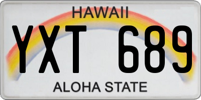 HI license plate YXT689