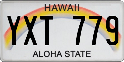 HI license plate YXT779