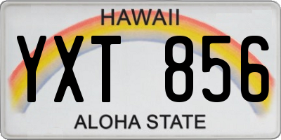 HI license plate YXT856