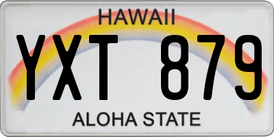 HI license plate YXT879