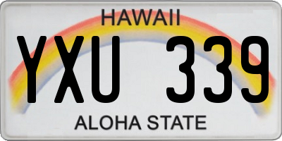 HI license plate YXU339