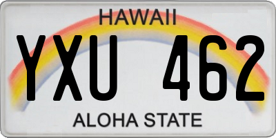 HI license plate YXU462
