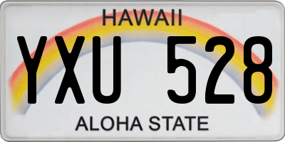 HI license plate YXU528