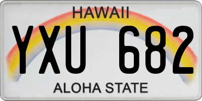 HI license plate YXU682
