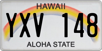 HI license plate YXV148