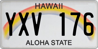 HI license plate YXV176