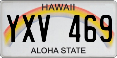HI license plate YXV469