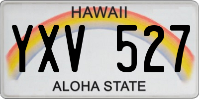 HI license plate YXV527