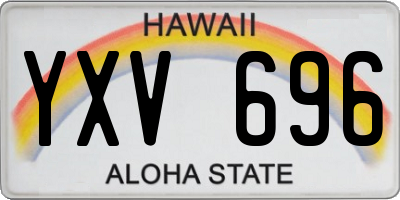 HI license plate YXV696