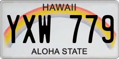 HI license plate YXW779