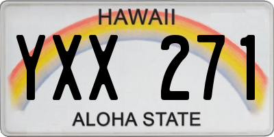 HI license plate YXX271