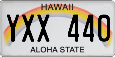 HI license plate YXX440