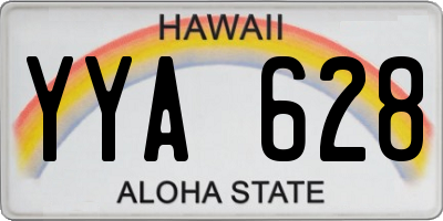 HI license plate YYA628