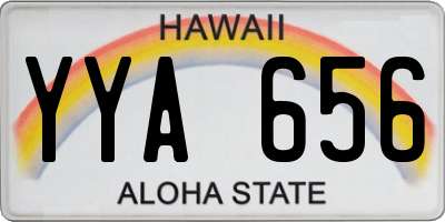 HI license plate YYA656