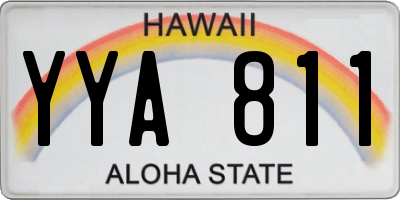 HI license plate YYA811