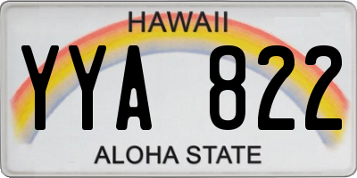 HI license plate YYA822